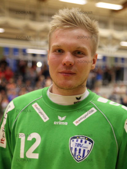 deutscher Handballtorwart Nils Dresrüsse -Saison 2014/15 TBV Lemgo,DHB-Team